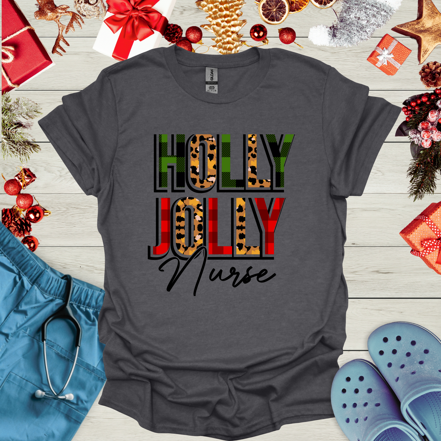 Holly Jolly Nurse T-Shirt