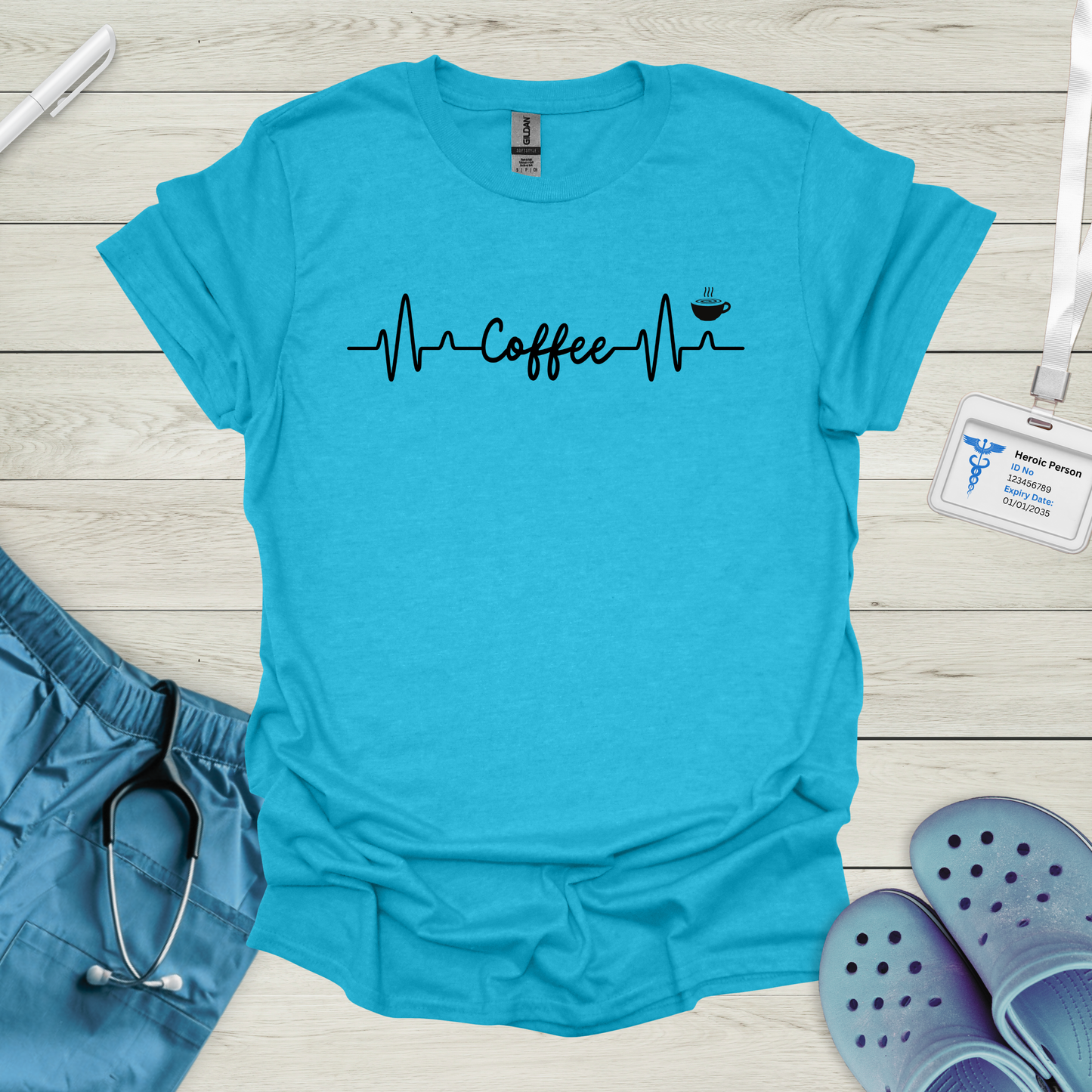 Coffee ECG T-Shirt