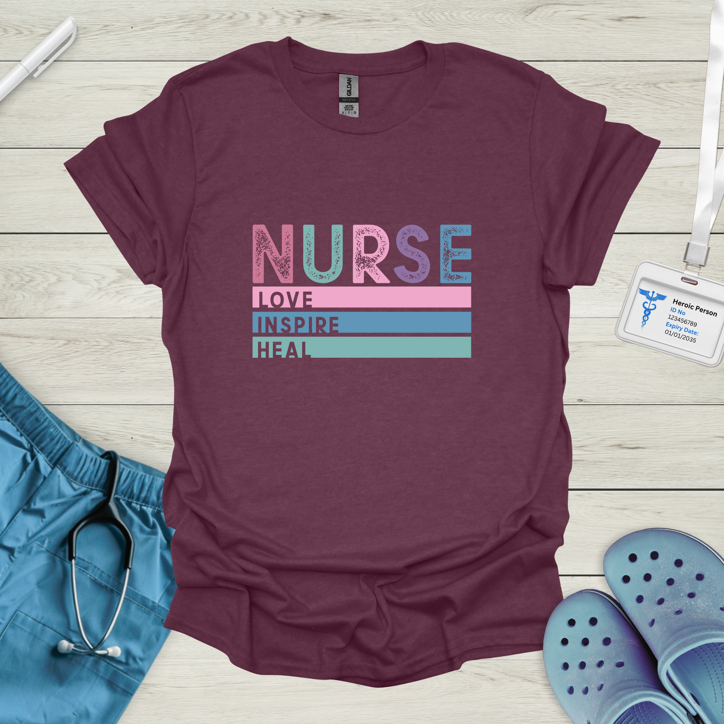 Nurse Love Inspire Heal T-Shirt