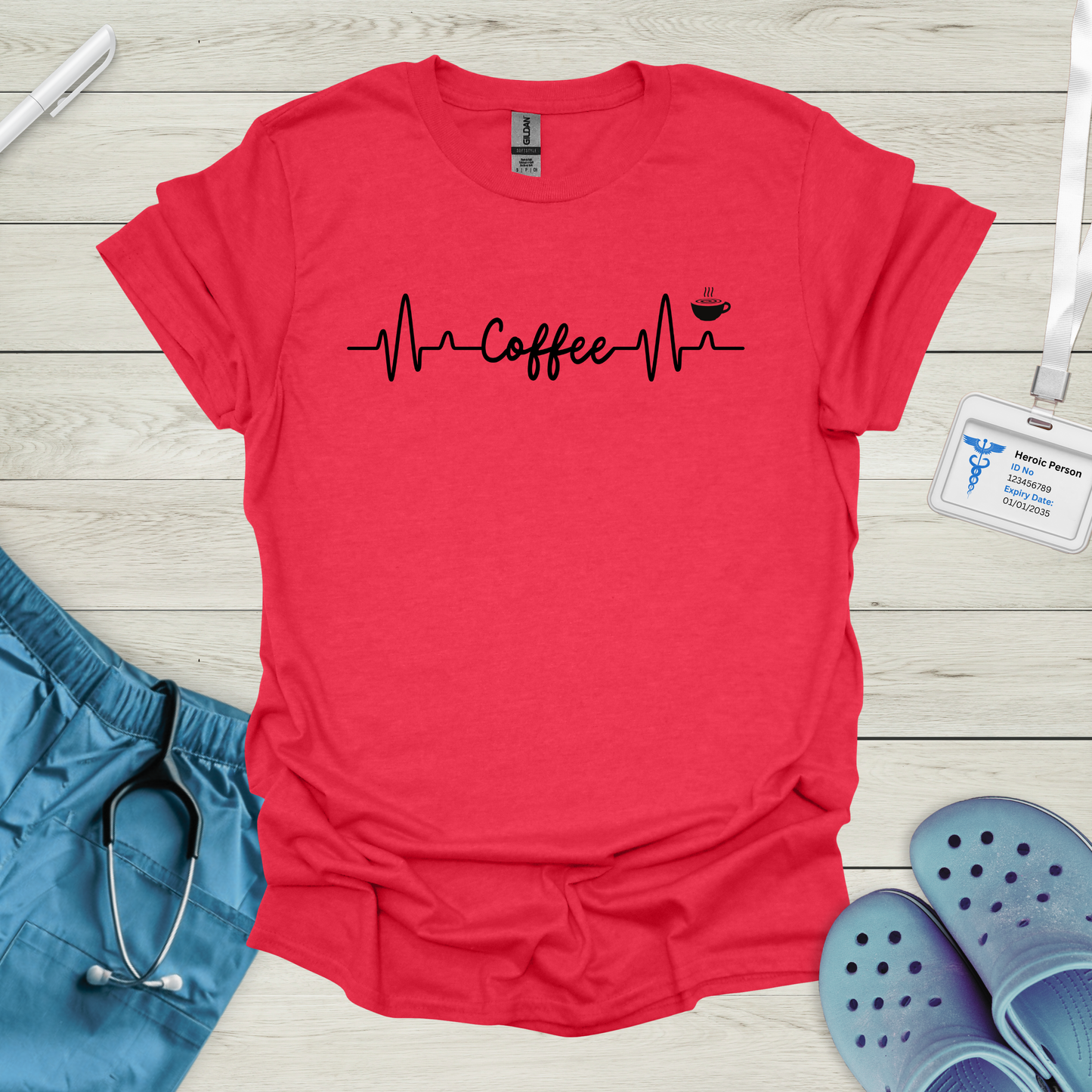 Coffee ECG T-Shirt