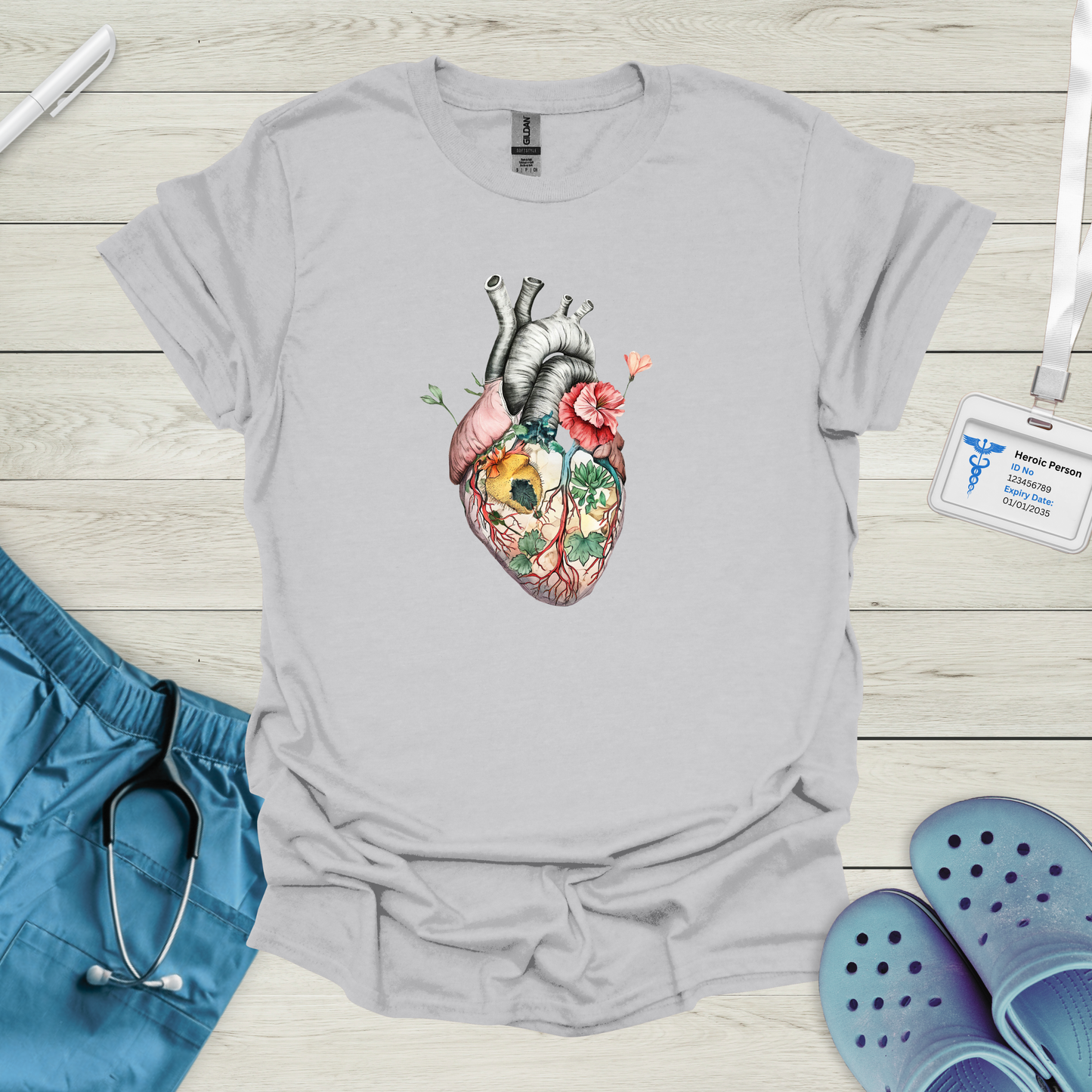 Floral Heart T-Shirt