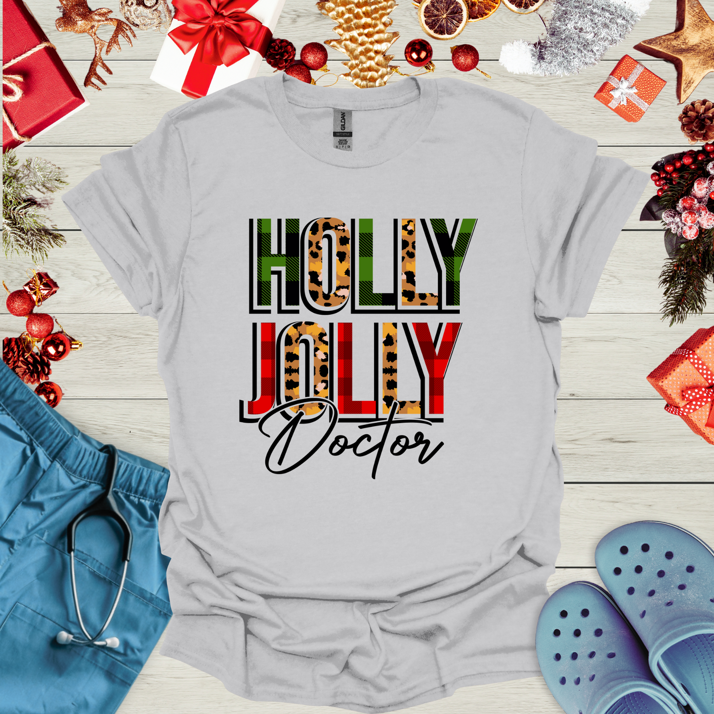Holly Jolly Doctor T-Shirt