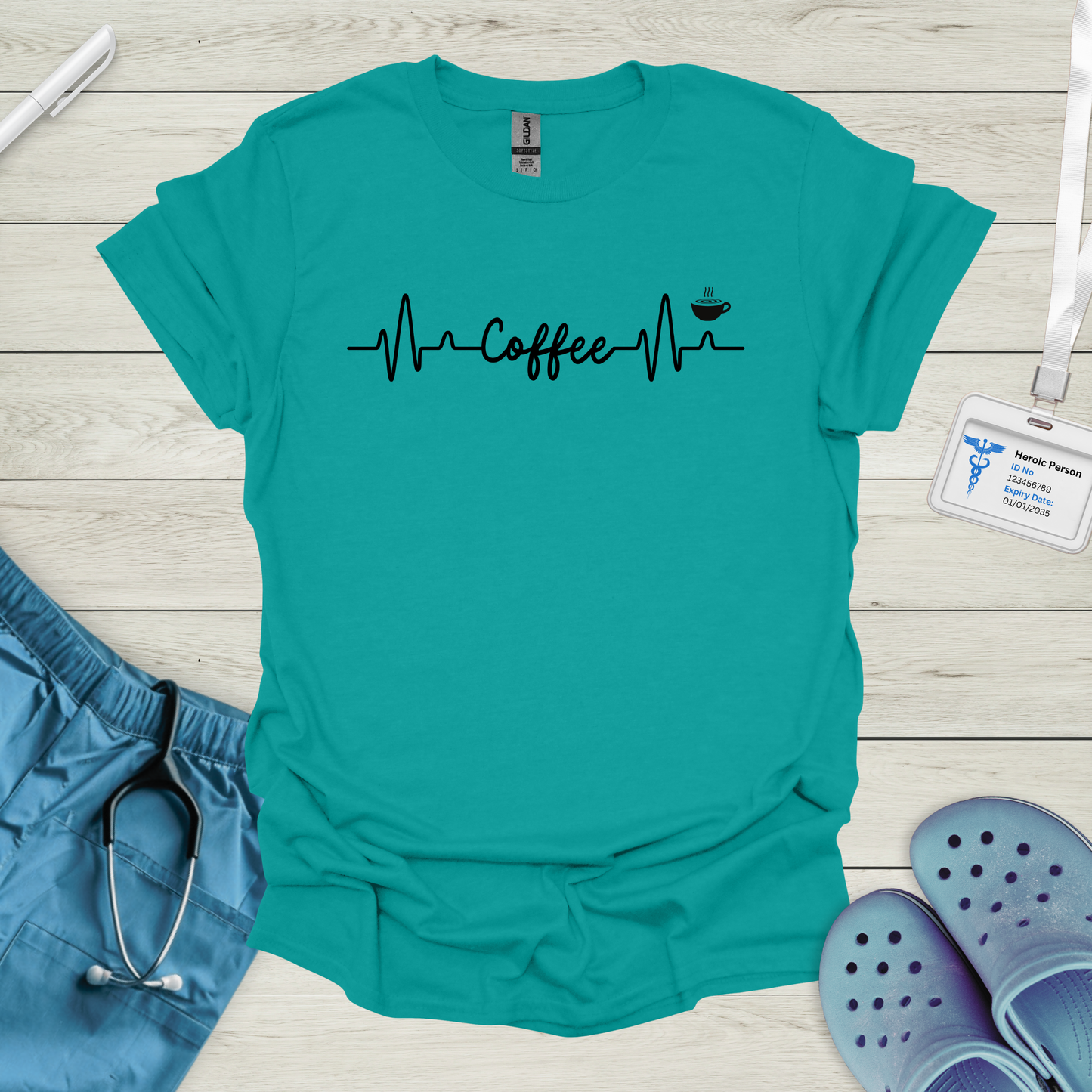 Coffee ECG T-Shirt