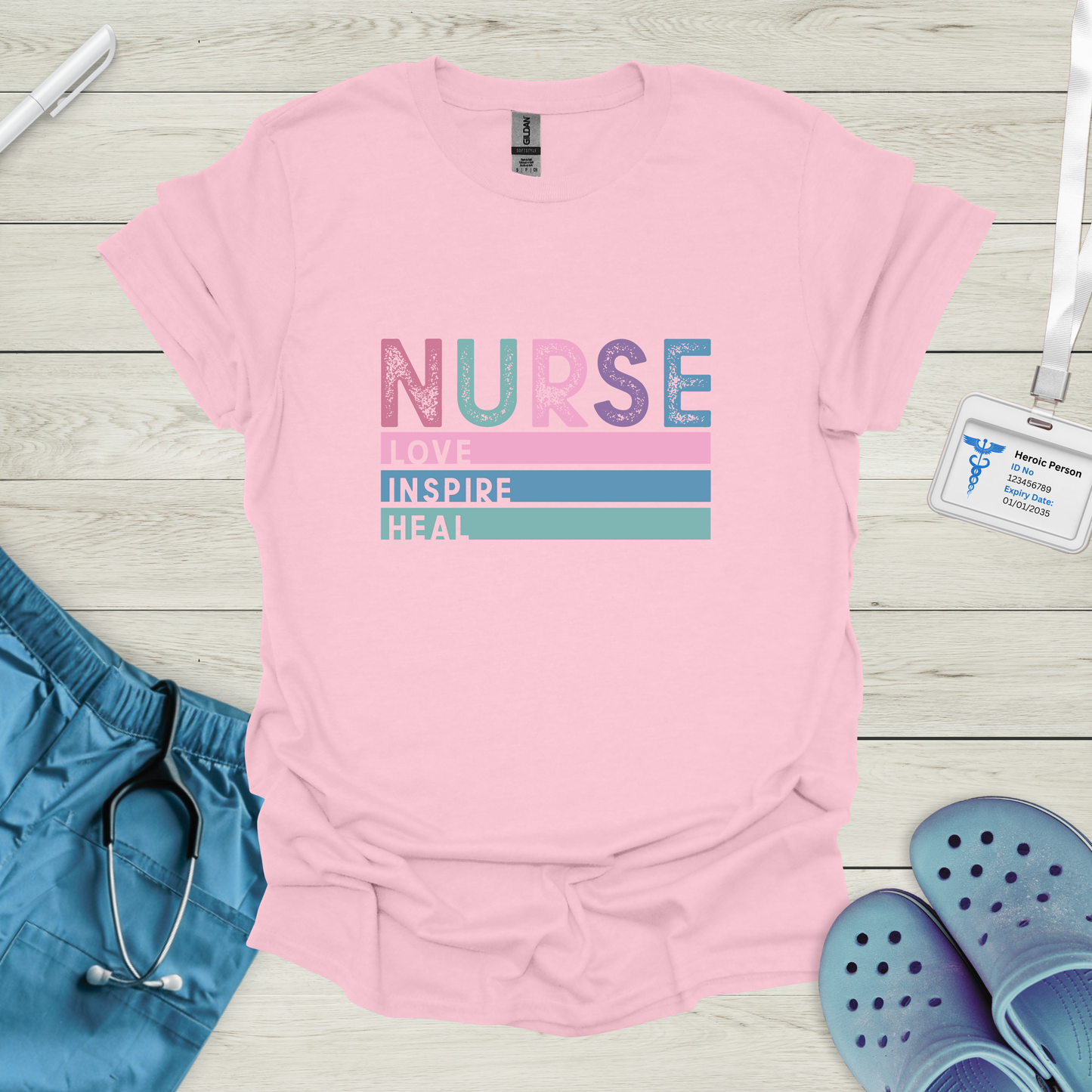 Nurse Love Inspire Heal T-Shirt
