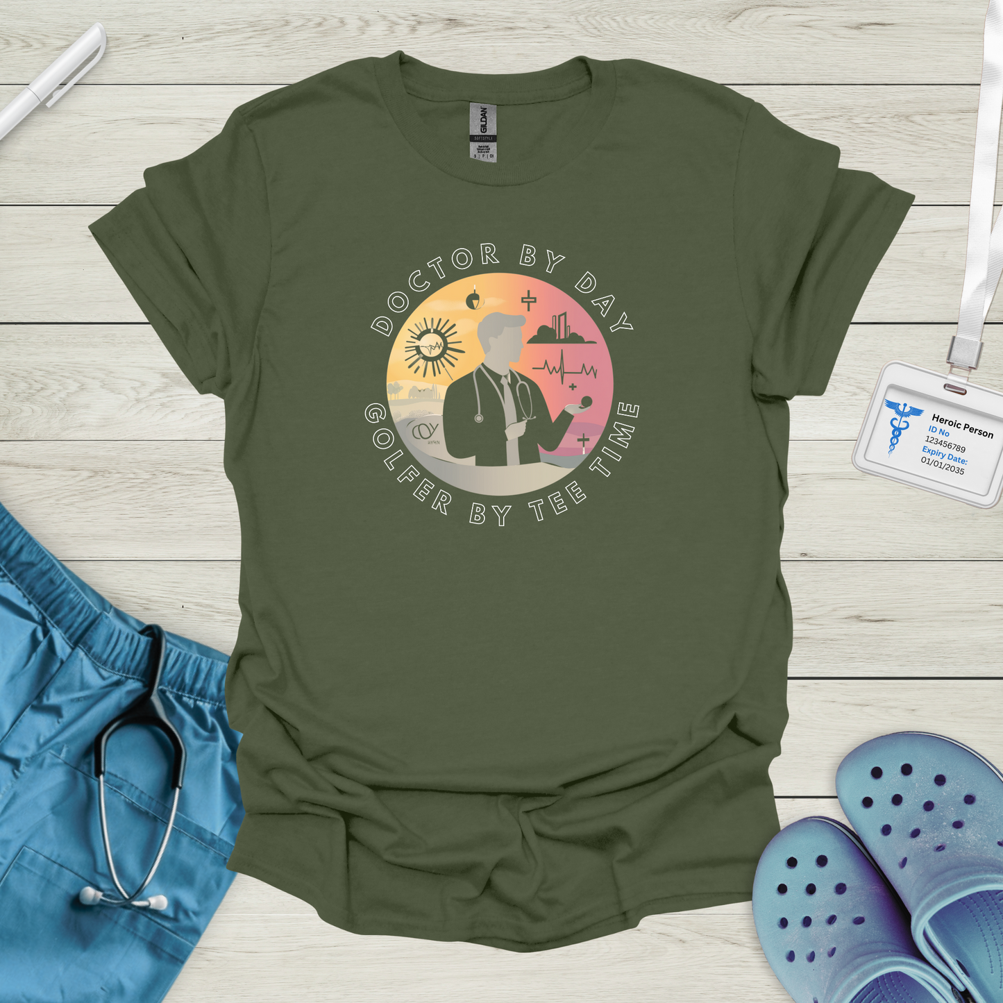 Doctor By Day, Golfer by Tee Time T-Shirt