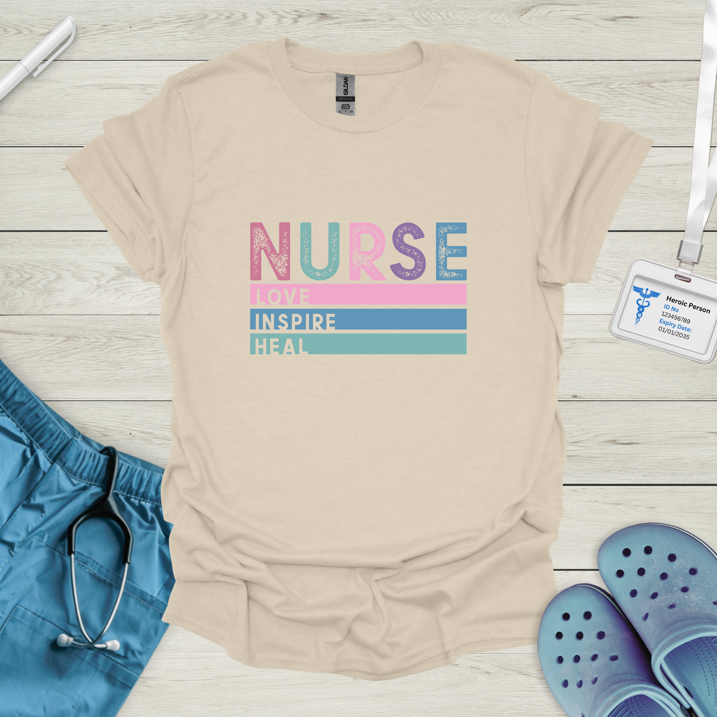Nurse Love Inspire Heal T-Shirt