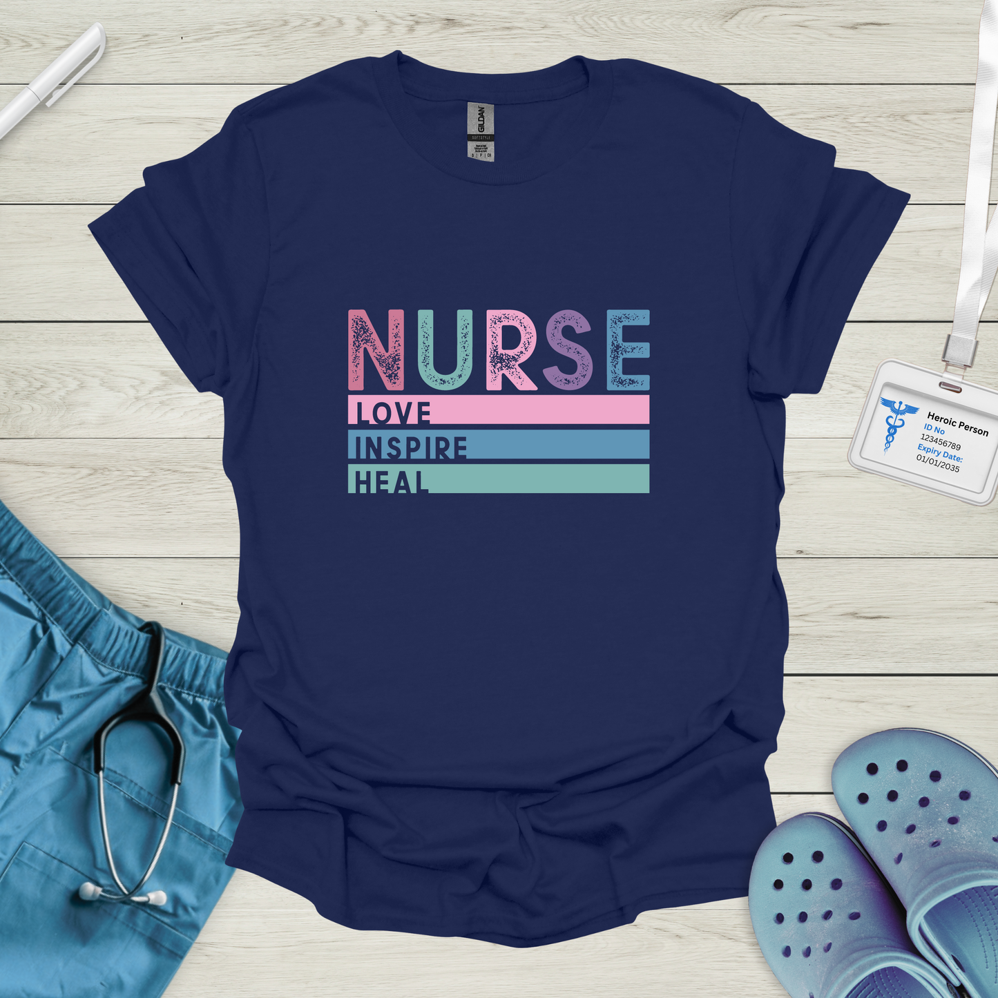 Nurse Love Inspire Heal T-Shirt