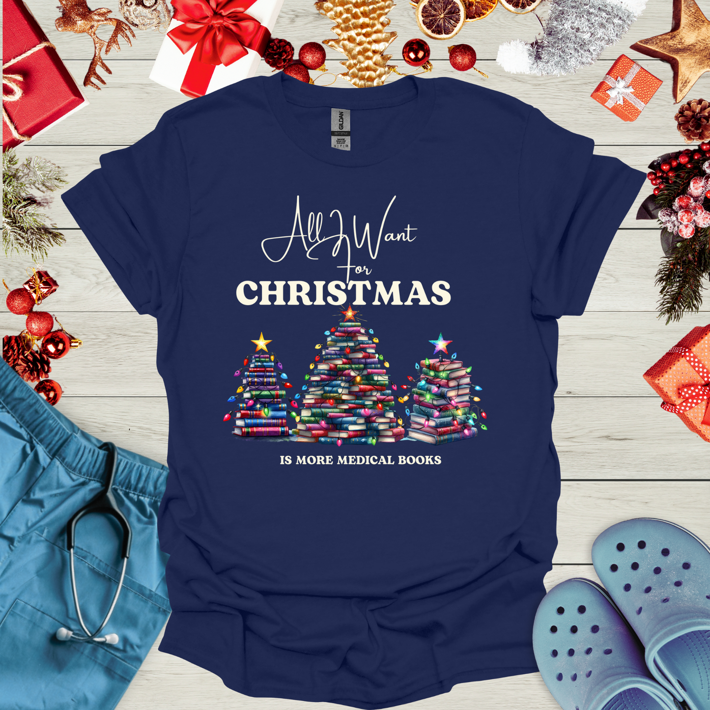 All I want for christmas is more medical books T-Shirt