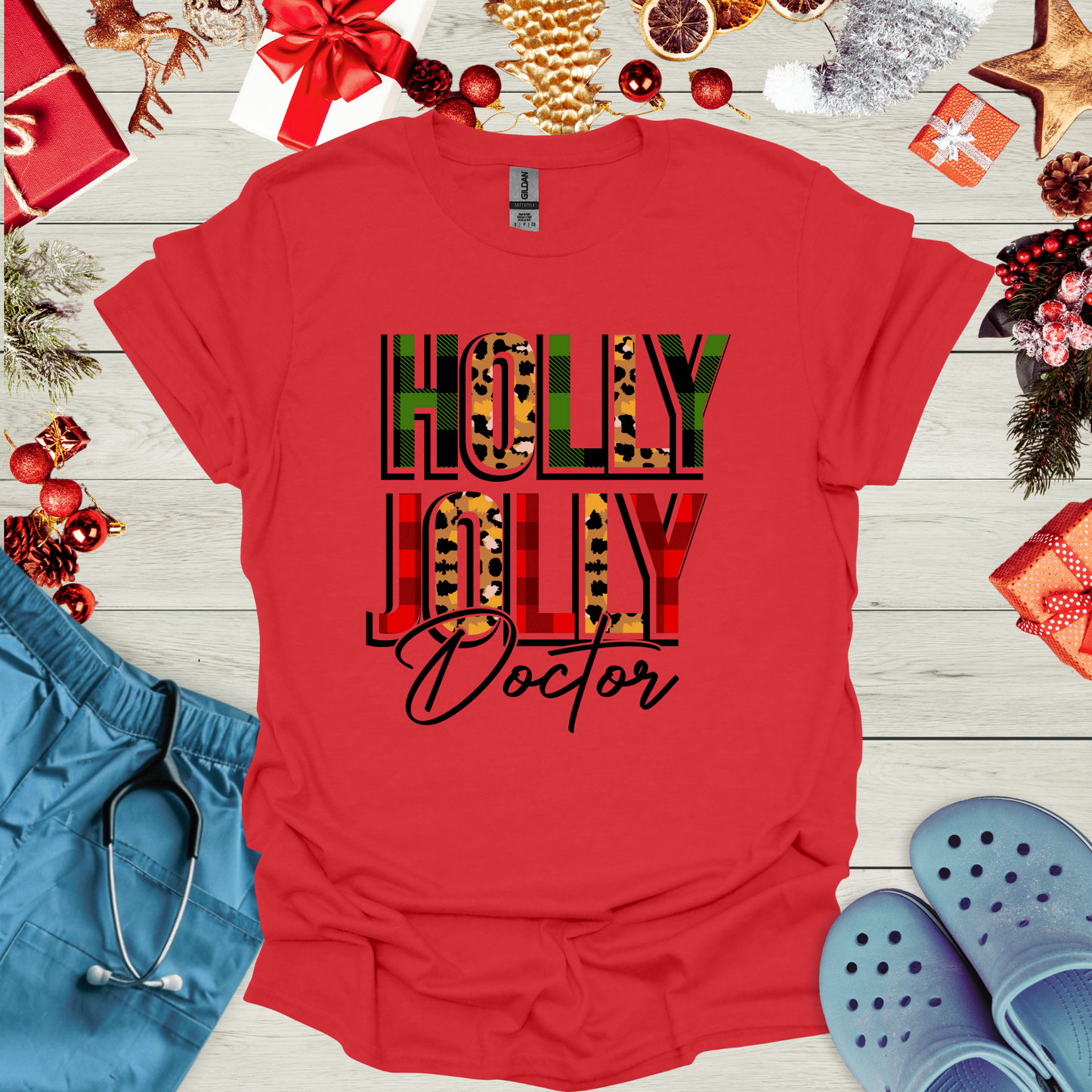Holly Jolly Doctor T-Shirt