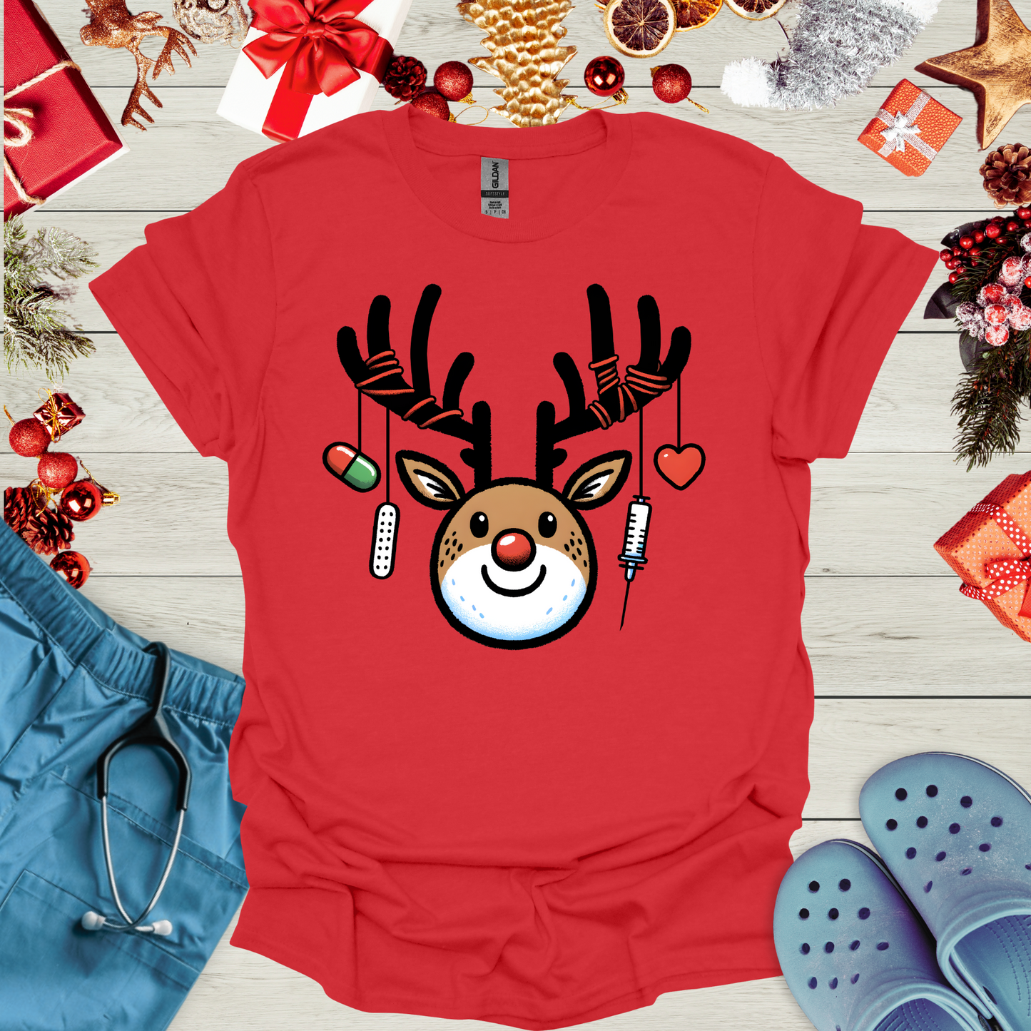 Cute Medical Reindeer T-Shirt