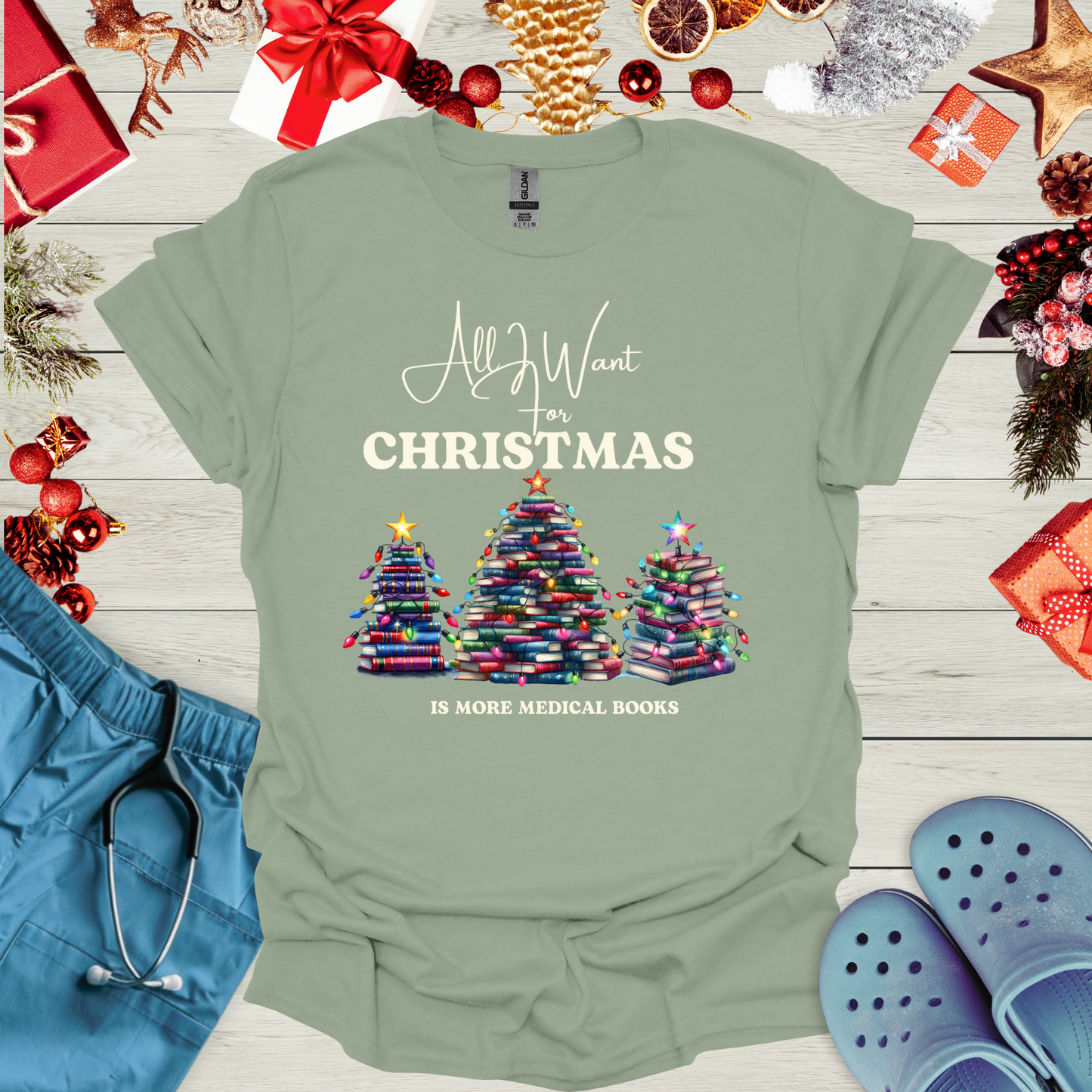 All I want for christmas is more medical books T-Shirt