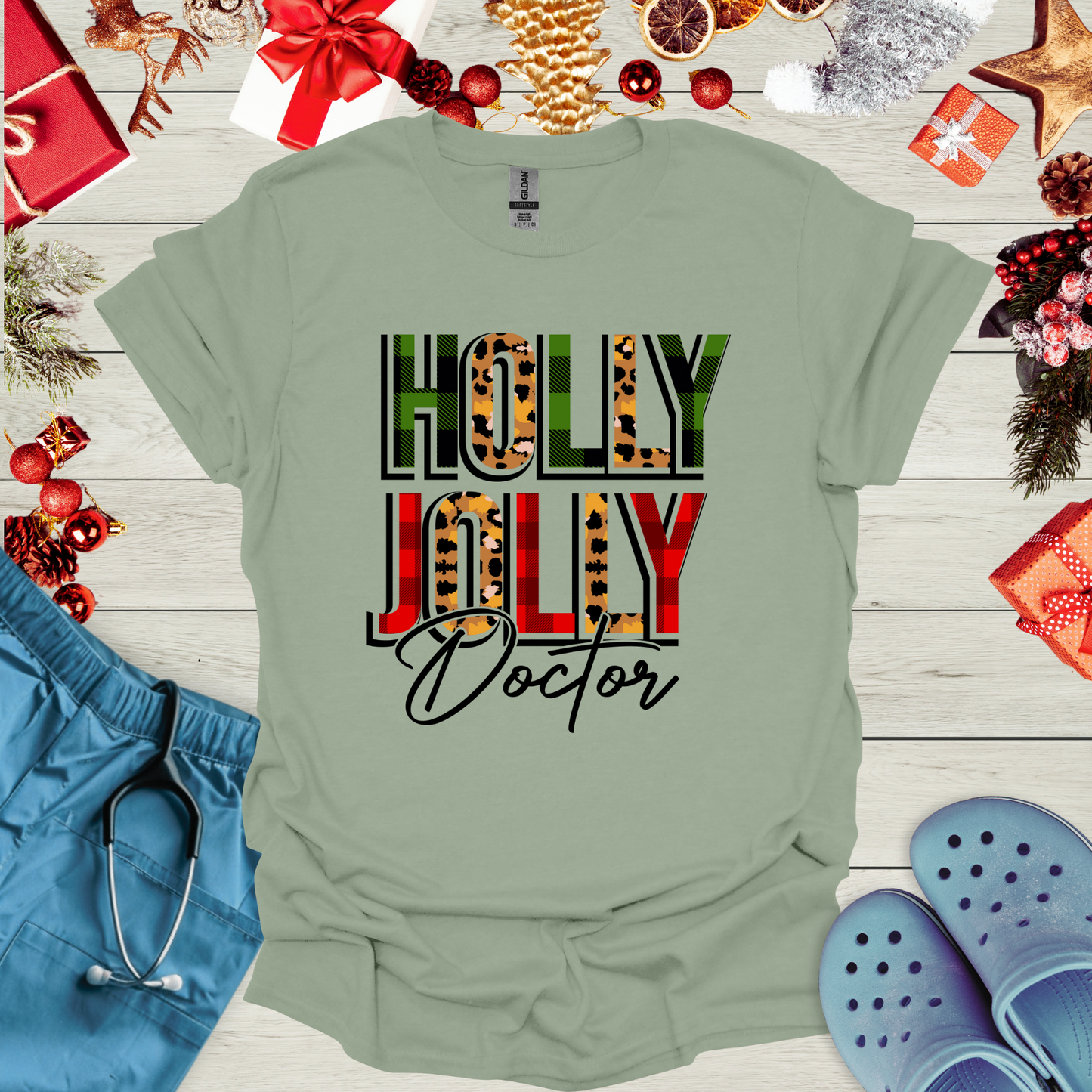 Holly Jolly Doctor T-Shirt