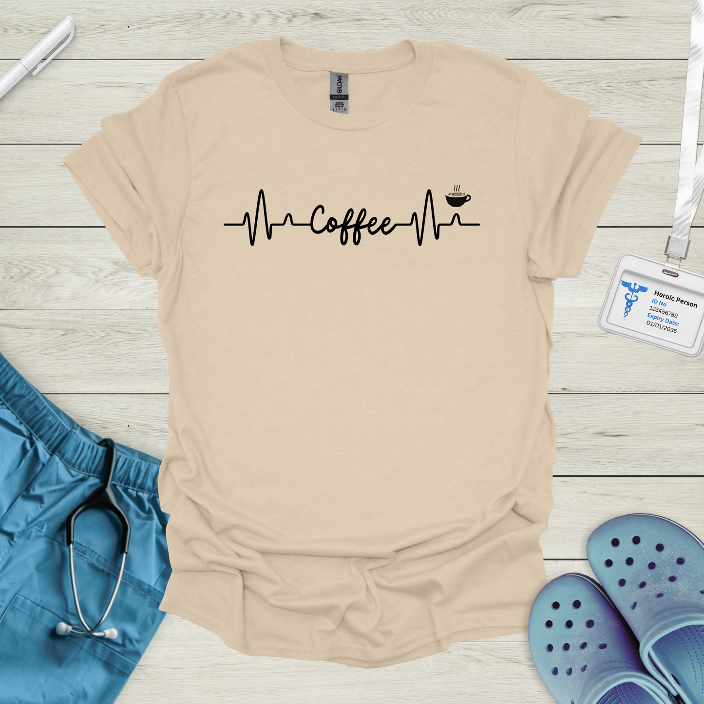 Coffee ECG T-Shirt