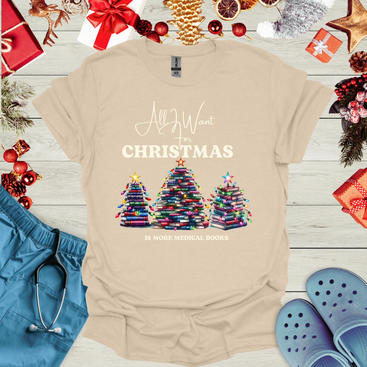 All I want for christmas is more medical books T-Shirt