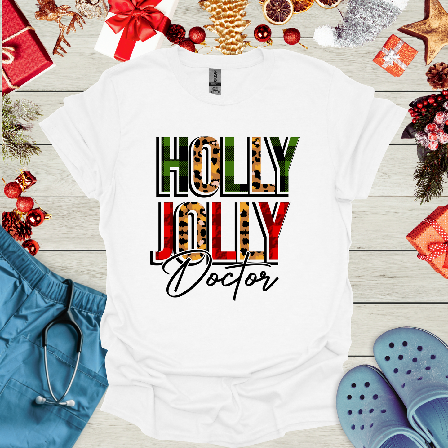 Holly Jolly Doctor T-Shirt