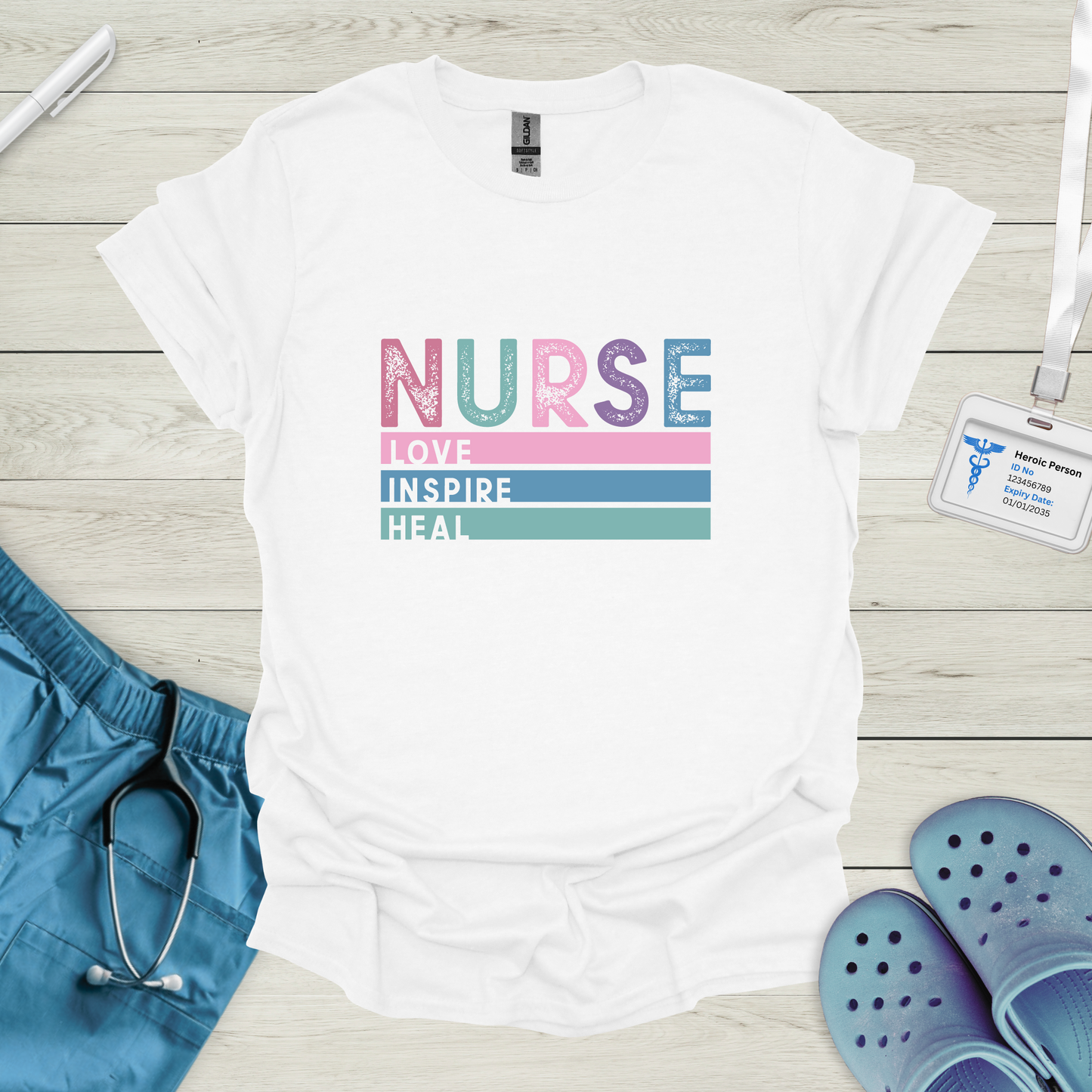 Nurse Love Inspire Heal T-Shirt