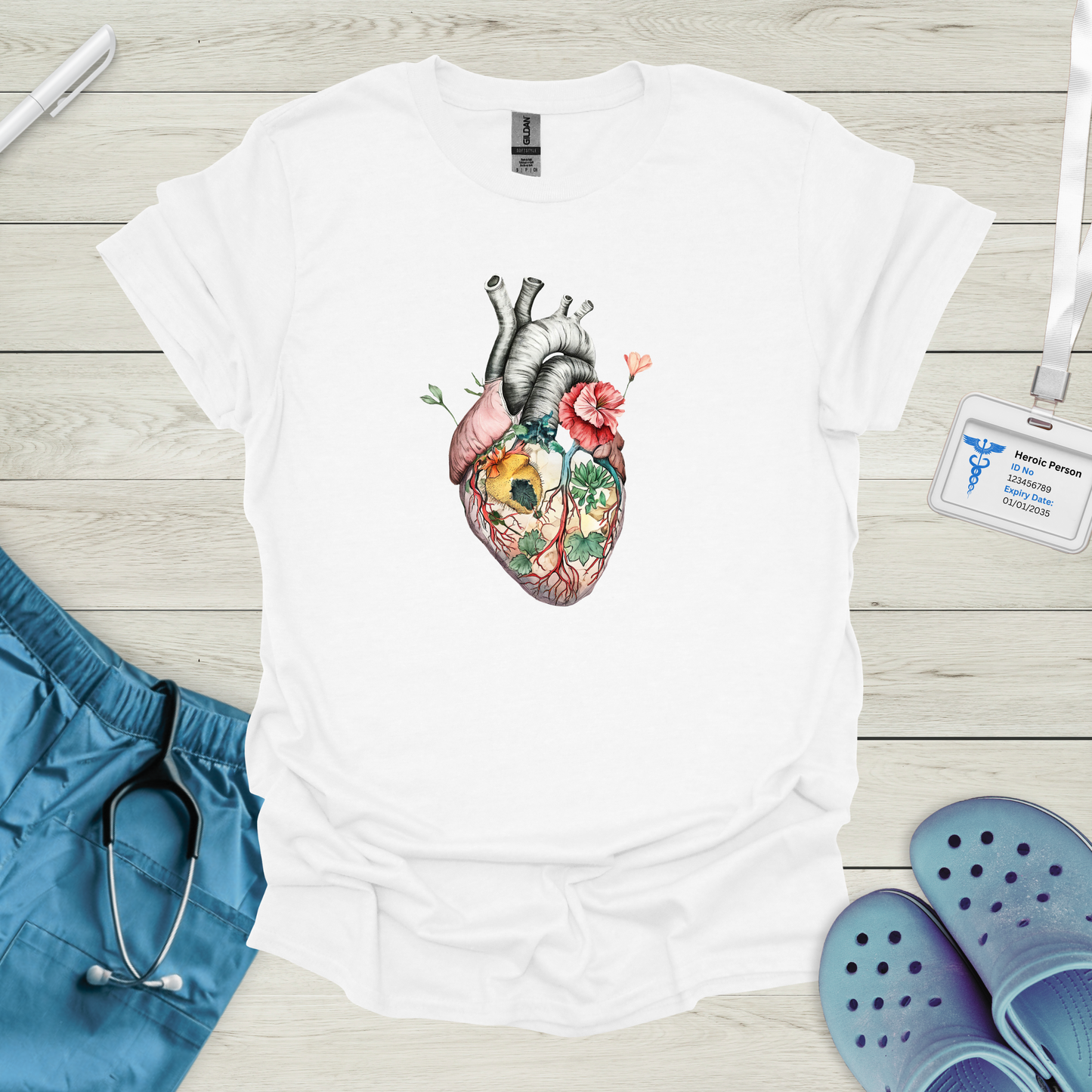 Floral Heart T-Shirt