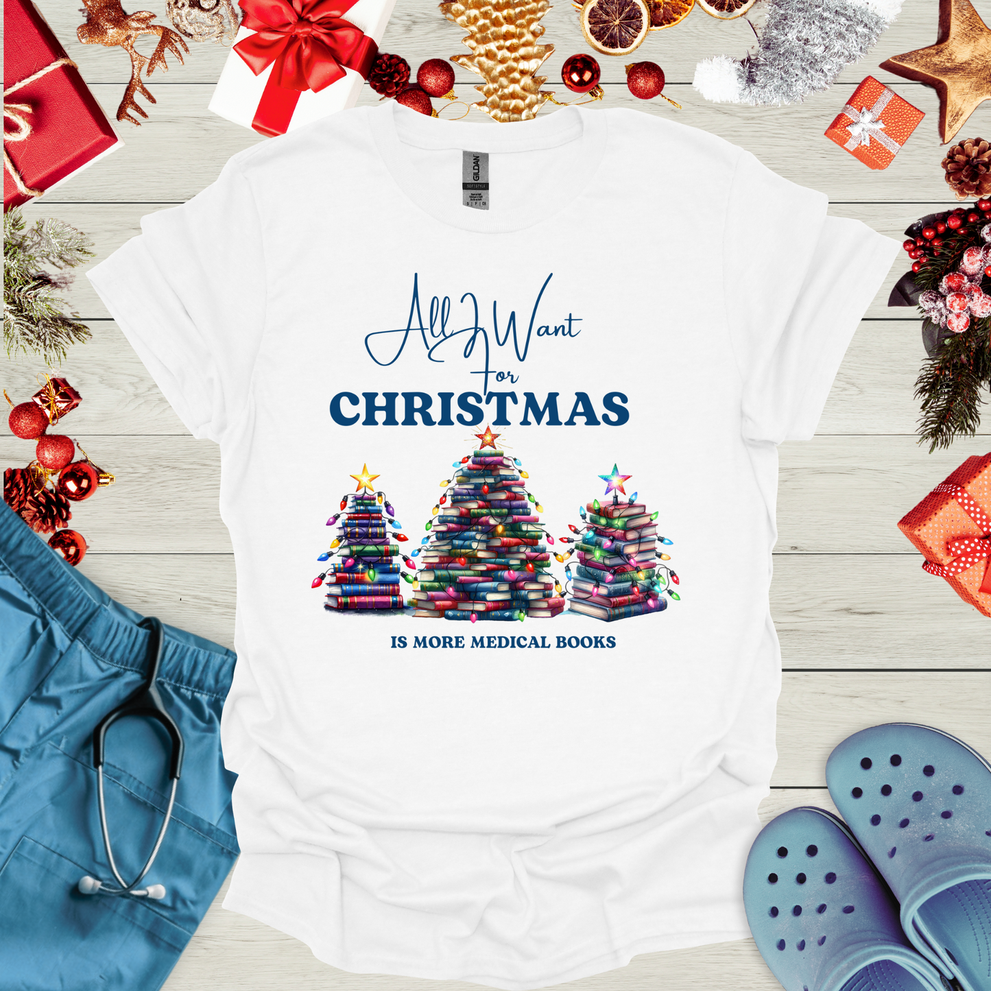 All I want for christmas is more medical books T-Shirt