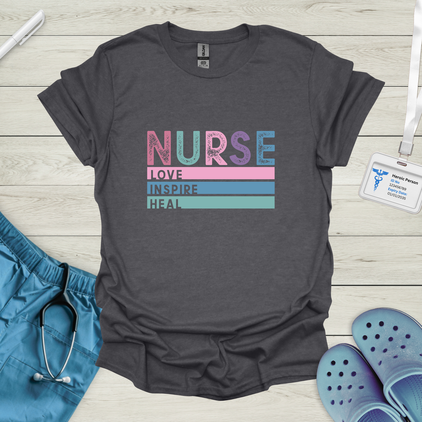 Nurse Love Inspire Heal T-Shirt