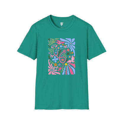 Pink Stethoscope Floral T-Shirt