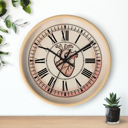Heartfelt Vintage Wall Clock | Home Decor | Heart Design | Unique Gift | Love Decor | Anniversary, Valentine, Homewarming