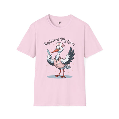 Funny Nurse Unisex T-Shirt - Registered Silly Goose Design
