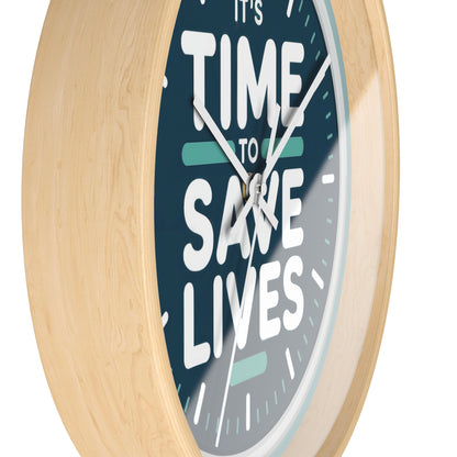 Medical Wall Clock - It's time to save lives