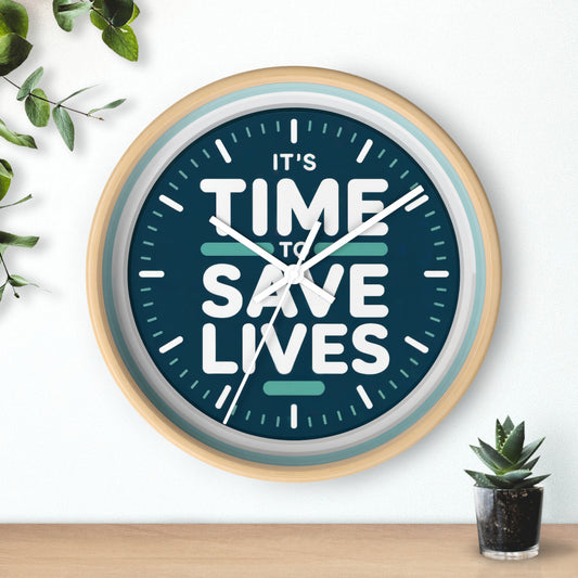 Medical Wall Clock - It's time to save lives