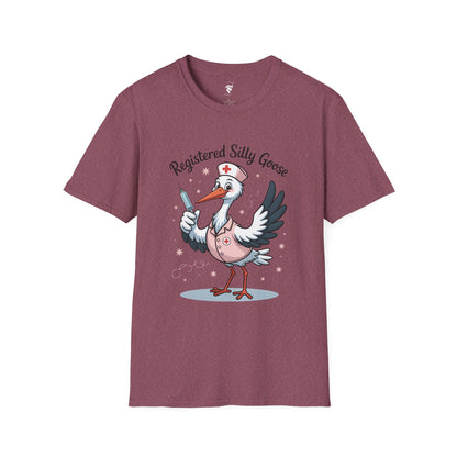 Funny Nurse Unisex T-Shirt - Registered Silly Goose Design