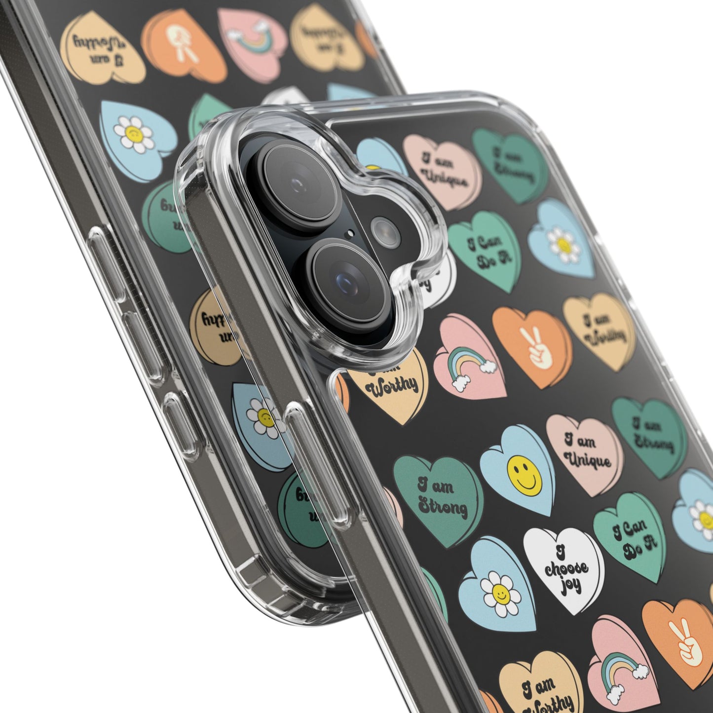 Empowerment Phone Cases, I Am Worthy Clear Cases, Inspirational Gifts, Cute Phone Cover for Teens, Self-Love Accessories