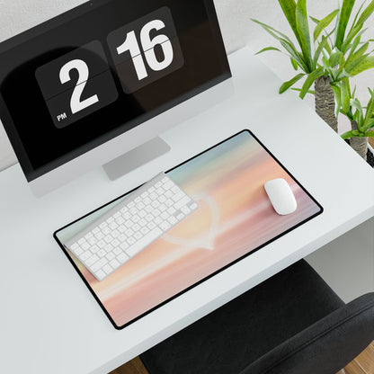 Sunset Heart Desk Mat