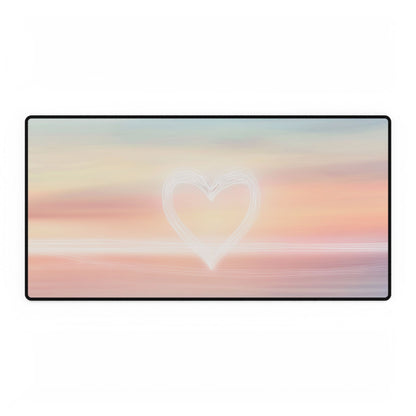 Sunset Heart Desk Mat