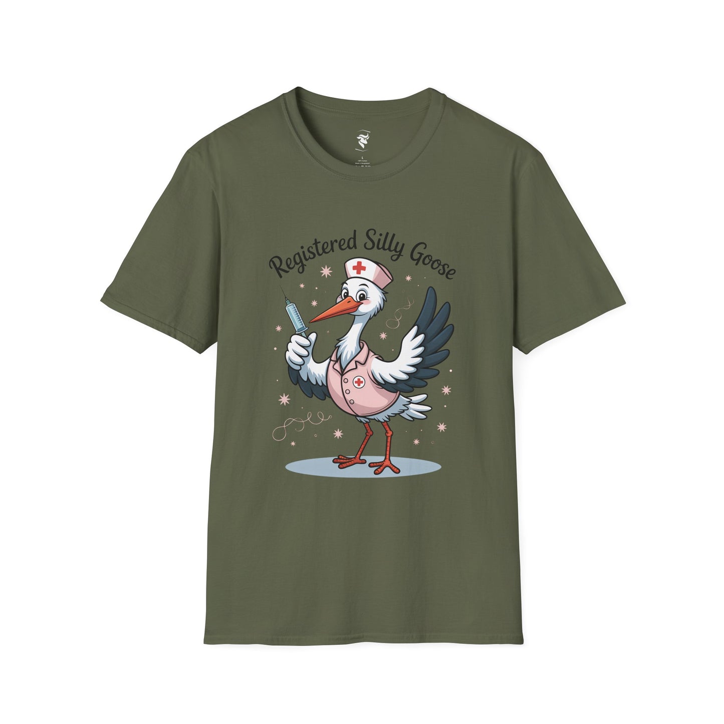 Funny Nurse Unisex T-Shirt - Registered Silly Goose Design
