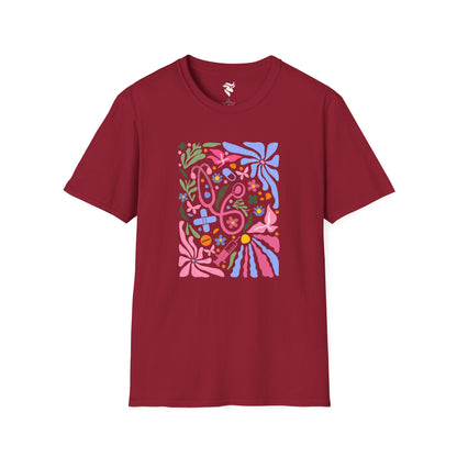 Pink Stethoscope Floral T-Shirt