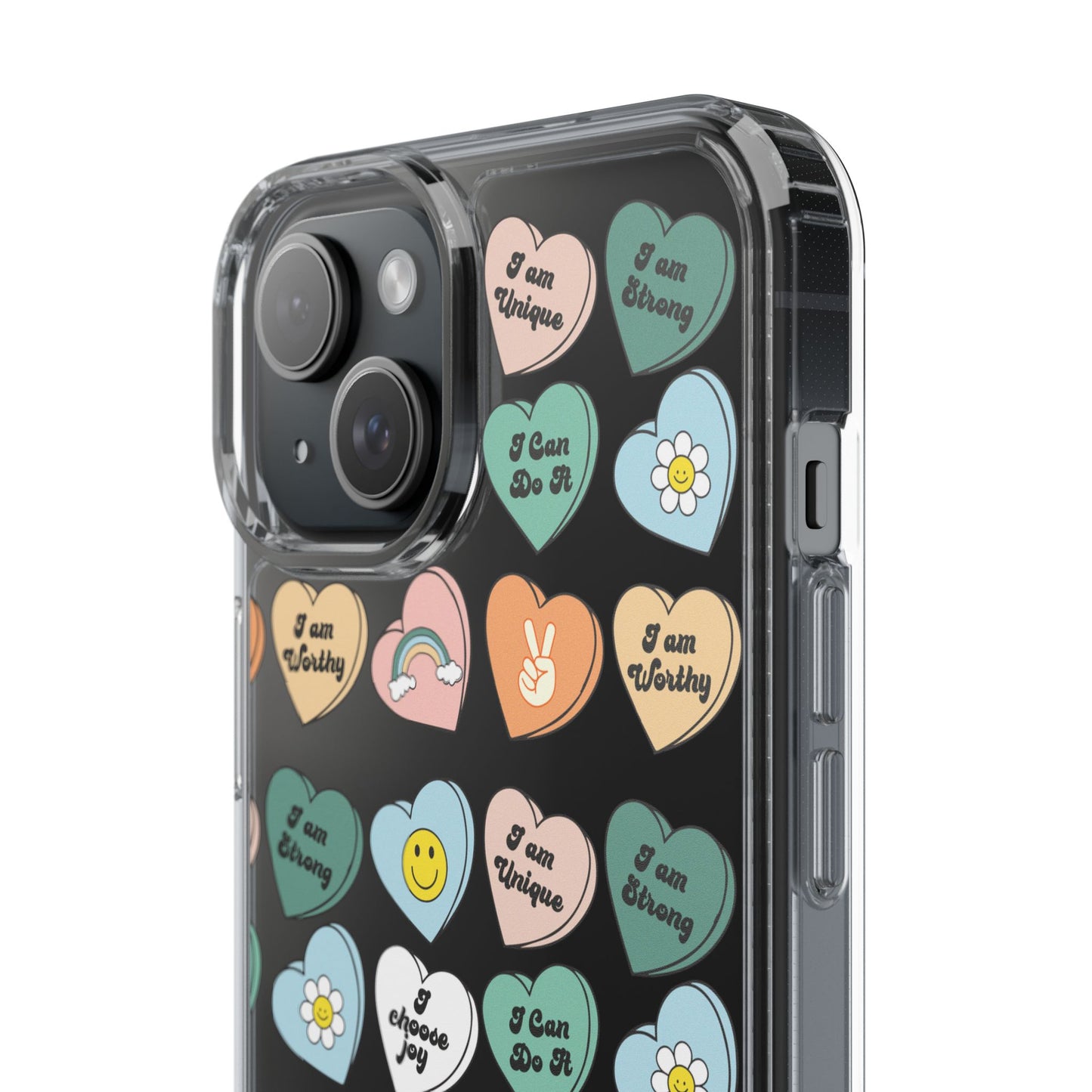 Empowerment Phone Cases, I Am Worthy Clear Cases, Inspirational Gifts, Cute Phone Cover for Teens, Self-Love Accessories