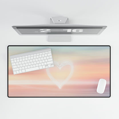 Sunset Heart Desk Mat
