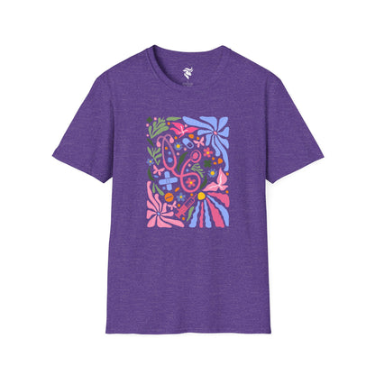 Pink Stethoscope Floral T-Shirt