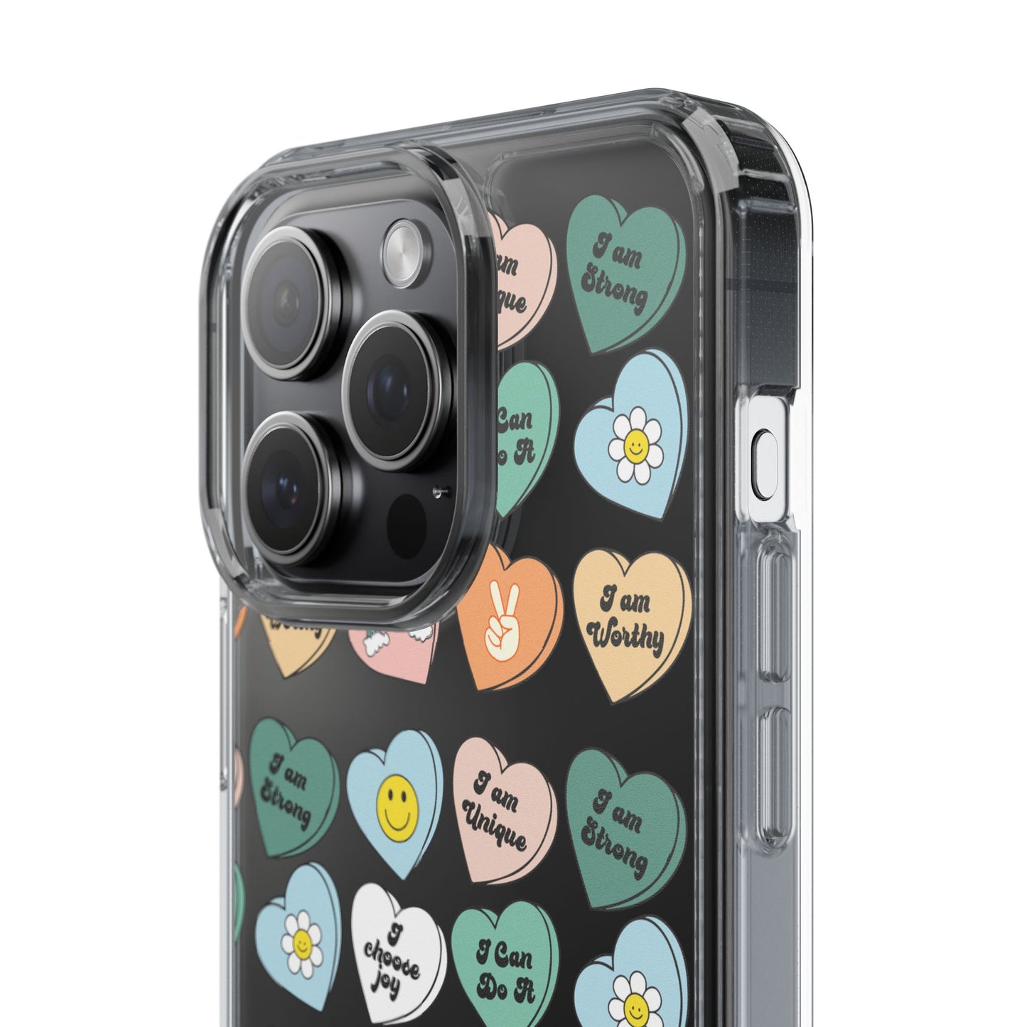 Empowerment Phone Cases, I Am Worthy Clear Cases, Inspirational Gifts, Cute Phone Cover for Teens, Self-Love Accessories