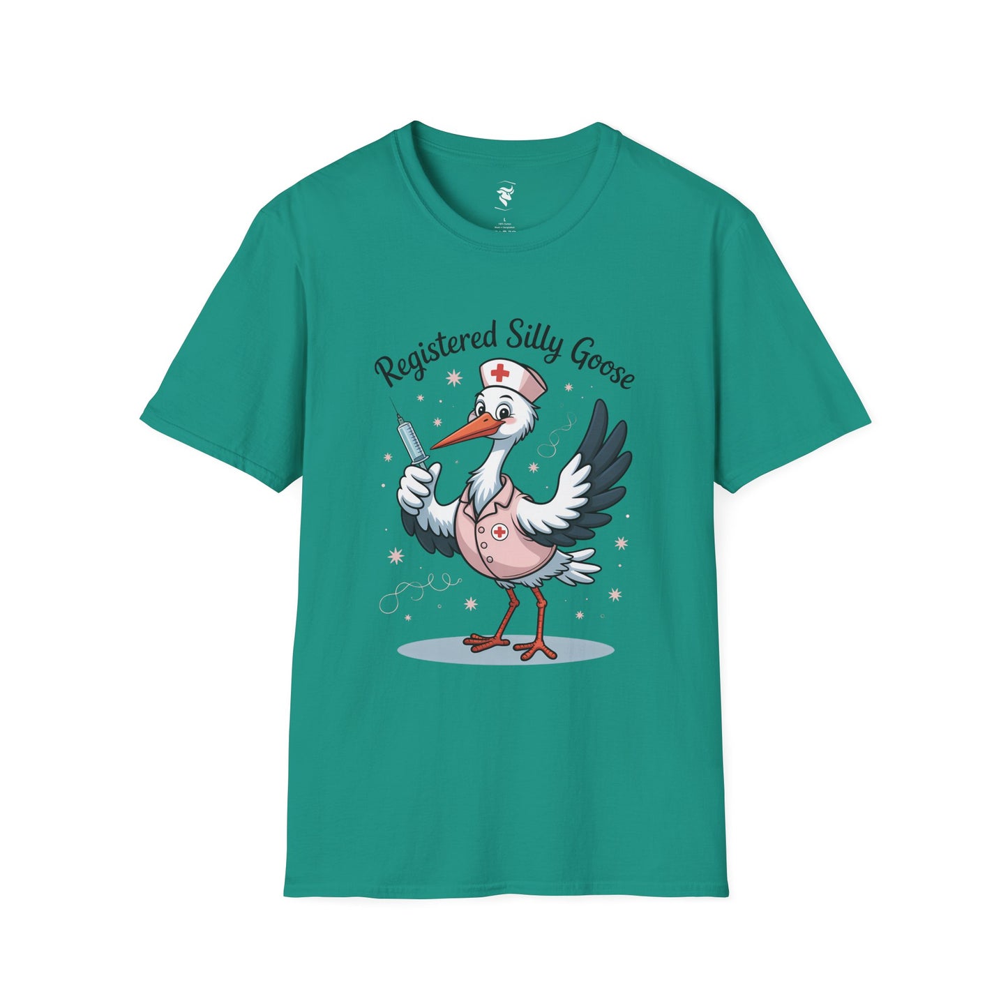 Funny Nurse Unisex T-Shirt - Registered Silly Goose Design