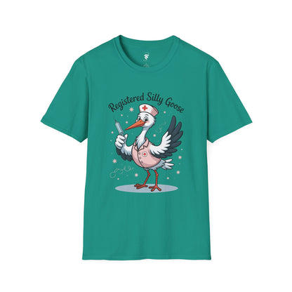 Funny Nurse Unisex T-Shirt - Registered Silly Goose Design