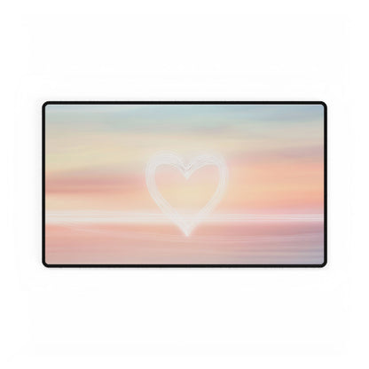 Sunset Heart Desk Mat
