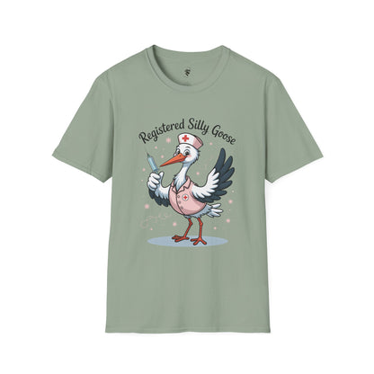 Funny Nurse Unisex T-Shirt - Registered Silly Goose Design