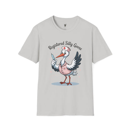 Funny Nurse Unisex T-Shirt - Registered Silly Goose Design