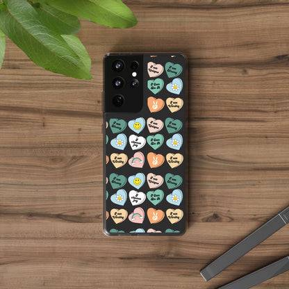 Empowerment Phone Cases, I Am Worthy Clear Cases, Inspirational Gifts, Cute Phone Cover for Teens, Self-Love Accessories