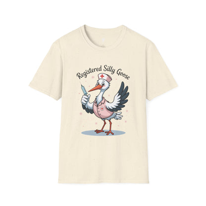 Funny Nurse Unisex T-Shirt - Registered Silly Goose Design