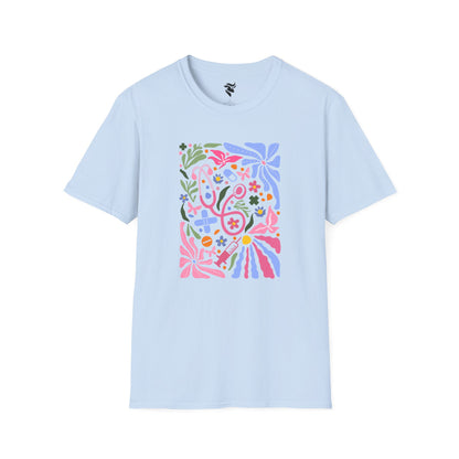 Pink Stethoscope Floral T-Shirt