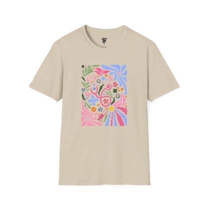 Pink Stethoscope Floral T-Shirt