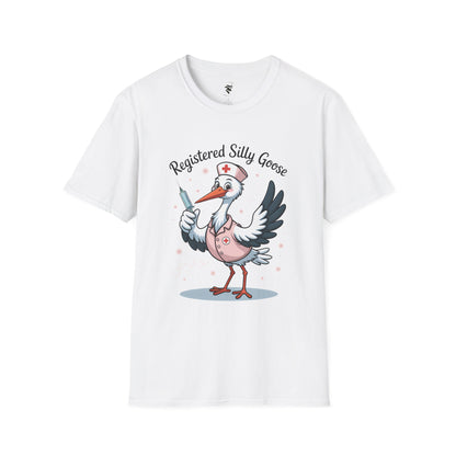 Funny Nurse Unisex T-Shirt - Registered Silly Goose Design