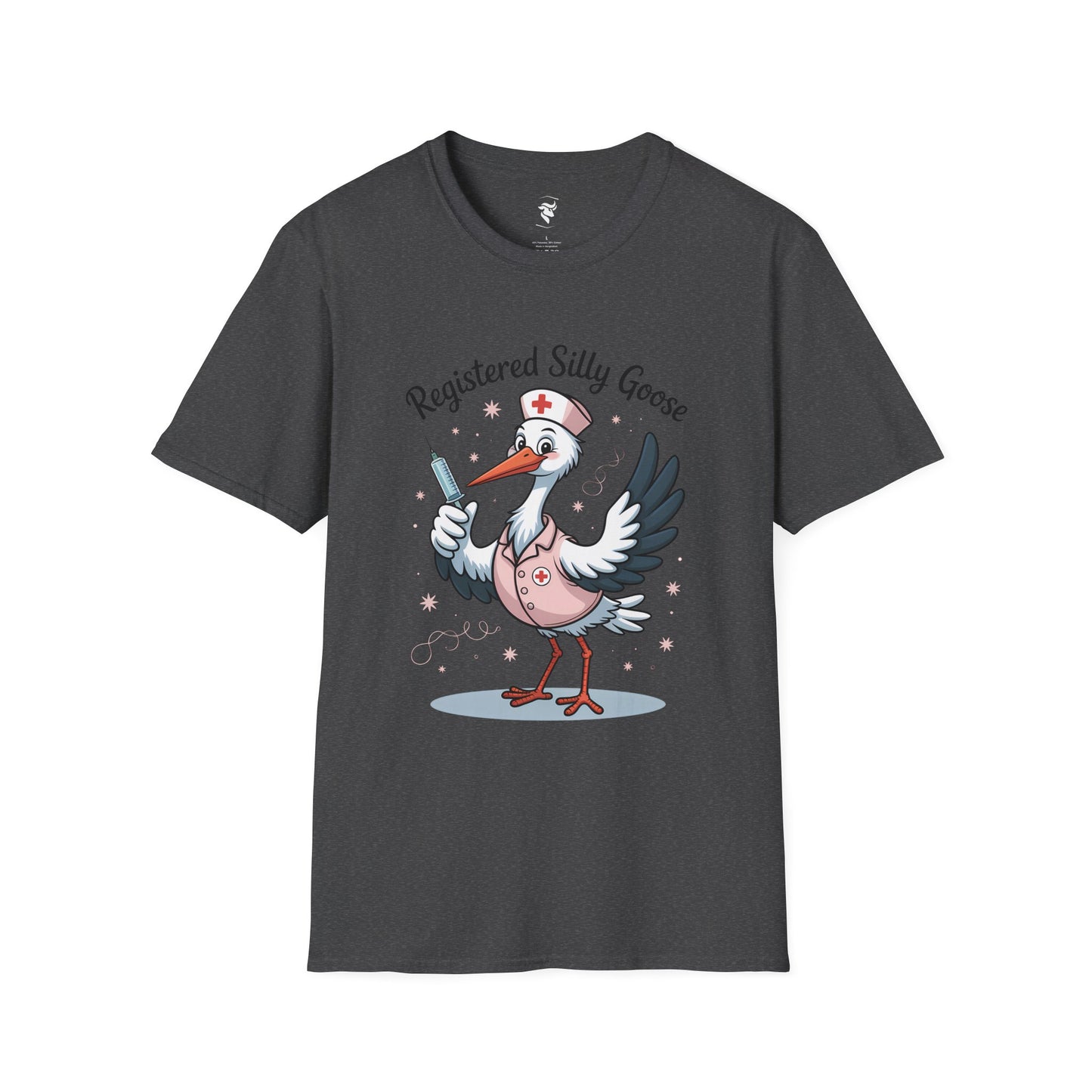 Funny Nurse Unisex T-Shirt - Registered Silly Goose Design