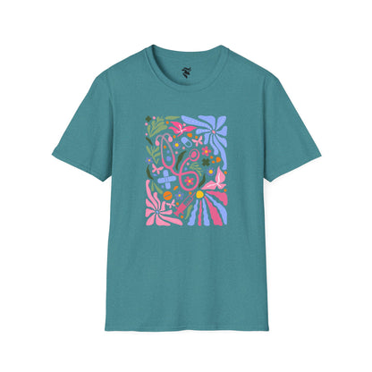 Pink Stethoscope Floral T-Shirt